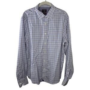 UNTUCKit Cedarvale Two-Ply Cotton Wrinkle Free Multicolor Button-up Shirt Large